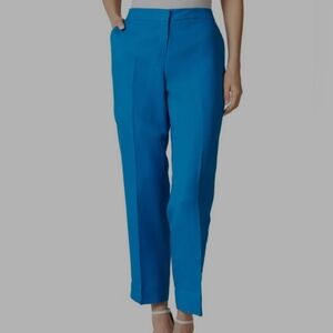 NWOT Kasper Bright Blue Cropped Pants—Size 2P